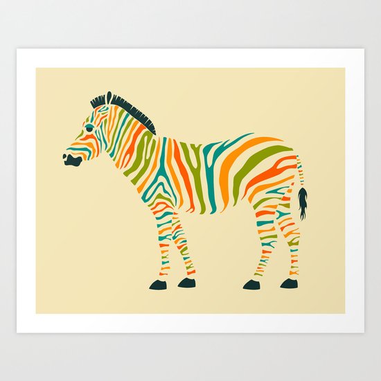 Zebra Art Print