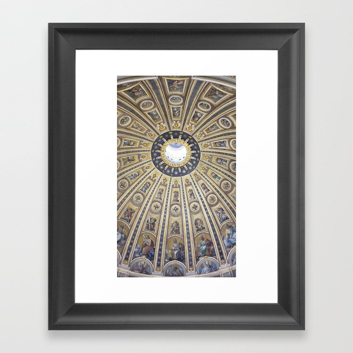 St Peter's Basilica Dome Framed Art Print