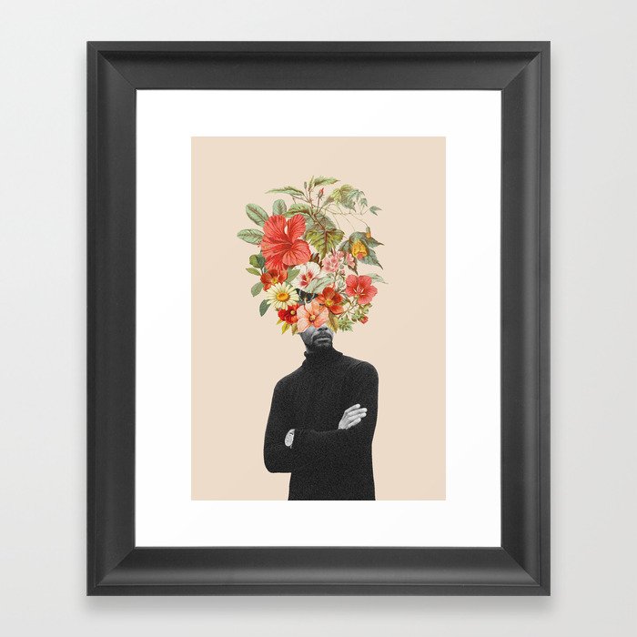 Blooming man Framed Art Print