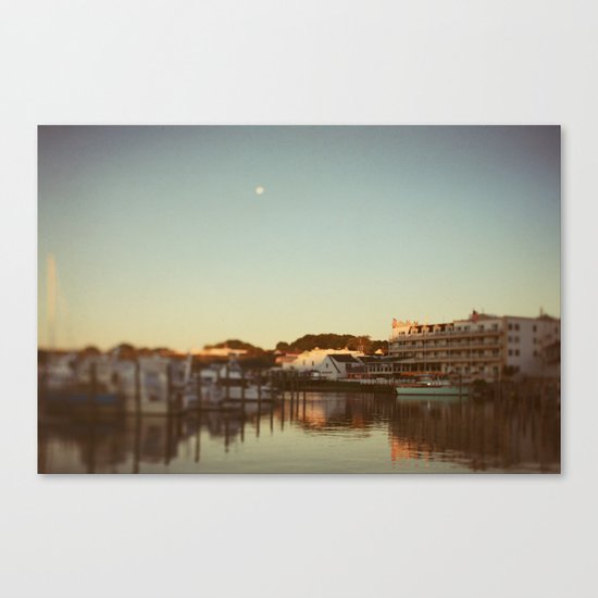 Harbor Moon Canvas Print