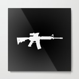 M4 Assault Rifle Metal Print | Shoot, M4, Second, Assault, Shooter, Graphicdesign, Carbine, Amendment, Ar, Weapon 