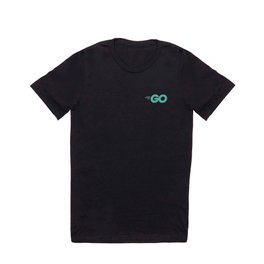 Go Programming Language with Go logo distressed vintage design T Shirt