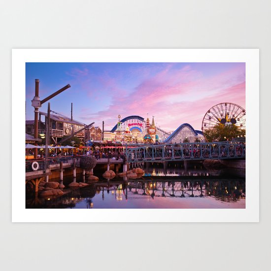 Paradise Pier Art Print