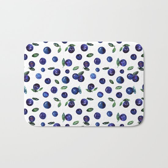 Blueberries Bath Mat