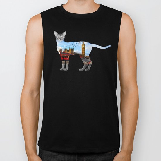 London cat Biker Tank