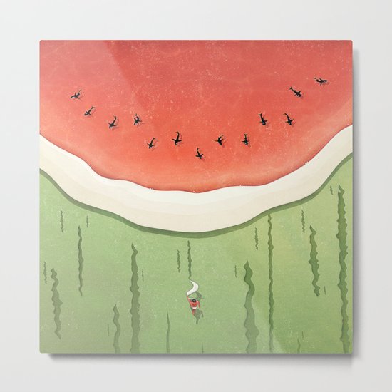 Fleshy Fruit (Watermelon) Metal Print