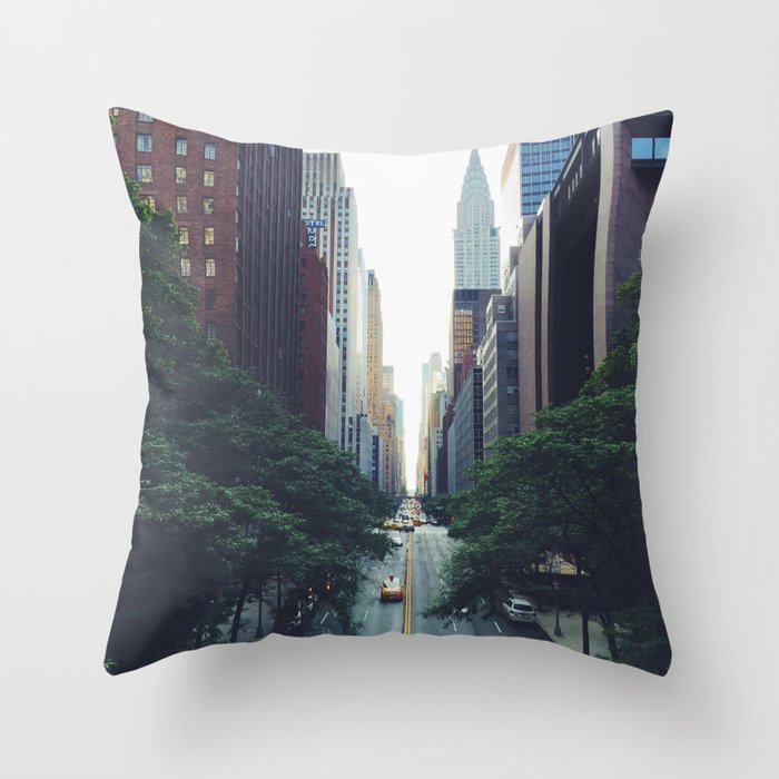 City Park New York 4 Throw Pillow