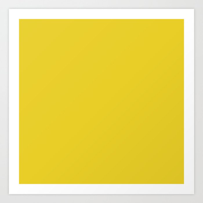Lemon Gelato Yellow Art Print