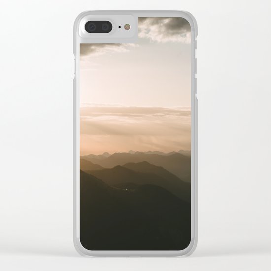 Mountain Sunrise in the german Alps - Landscape Photography Clear iPhone Case