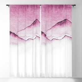 Pink Sky Mountains Blackout Curtain