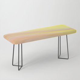 Rainbow Colorful Abstract Wave Pattern Bench