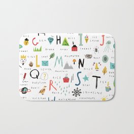 Alphabet Bath Mats For Any Bathroom Decor Style Society6