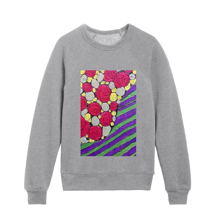 Circles and stripes Kids Crewneck