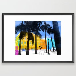 Tropical Caribbean Vibes Framed Art Print