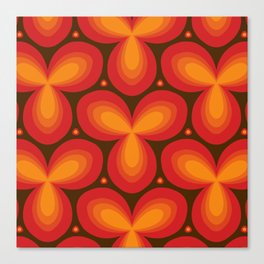 Retro tile pattern Canvas Print