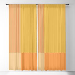 Color Block Line Abstract IV Blackout Curtain
