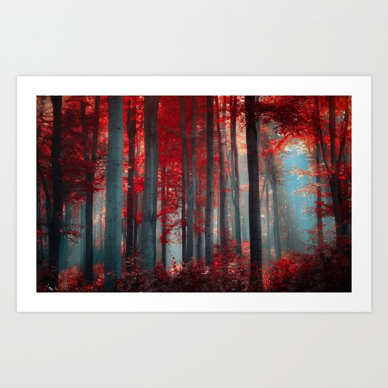 Magical trees Art Print