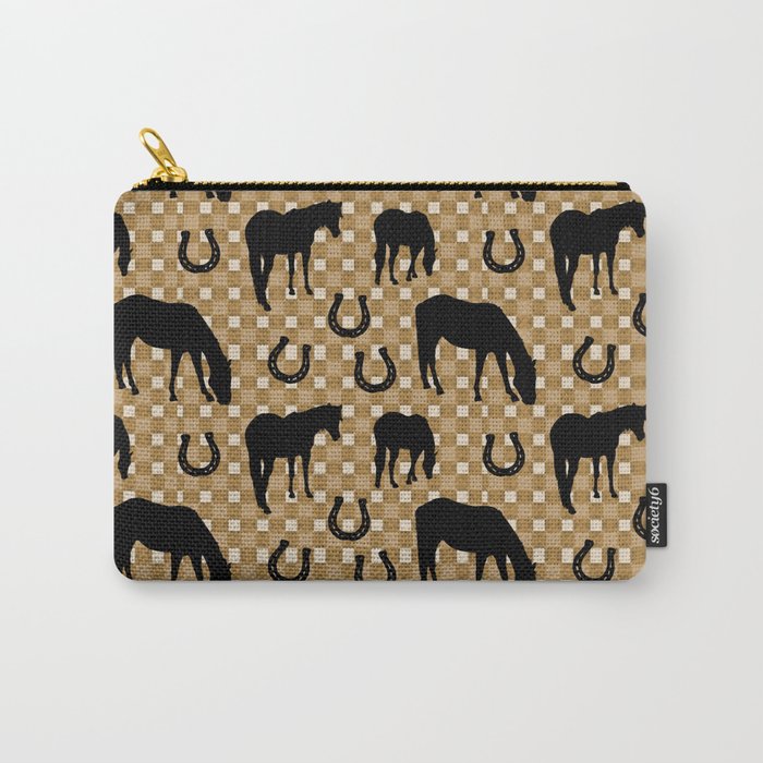Horse and Shoe Carry-All Pouch