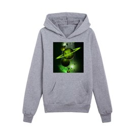 A View From Space Green Kids Pullover Hoodies