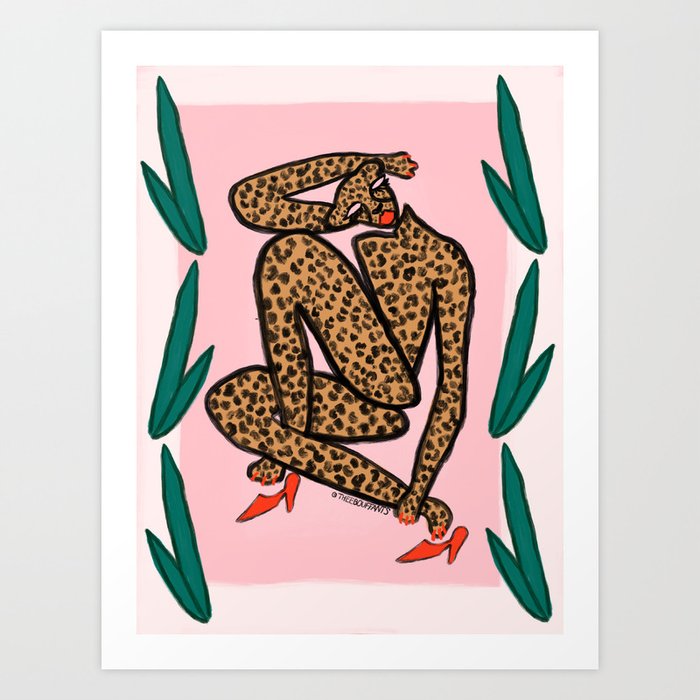 Matisse Cheetah Art Print