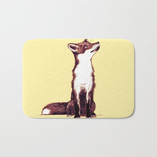 Brown Fox Looks at Thing Bath Mat