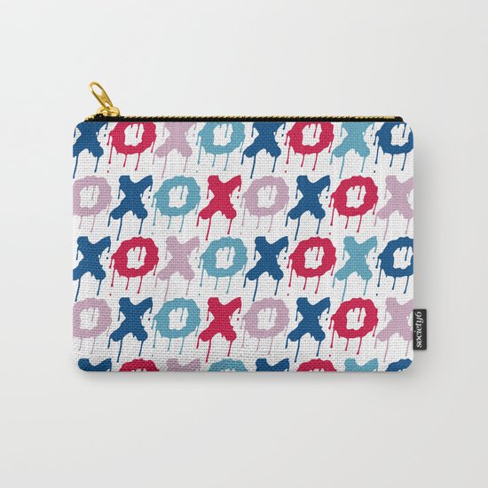 X O PATTERN Carry-All Pouch