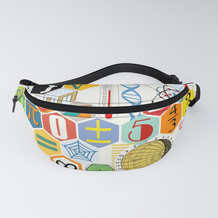 Math in color (white Background) Fanny Pack