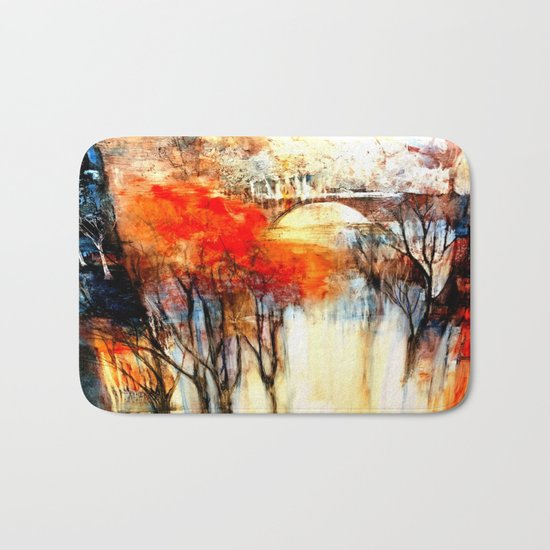 Morning Fog Reflection Bath Mat