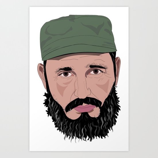 Fidel Castro Art Print