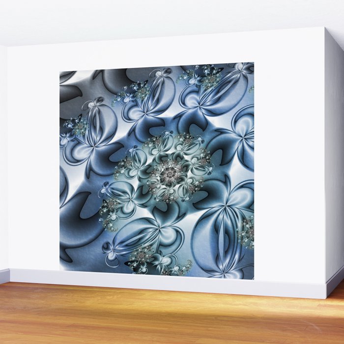 Dynamic Spiral Abstract Fractal Art Wall Mural By Gabiwart