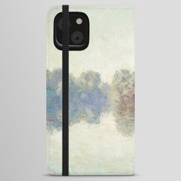 River Landscape Painting iPhone Wallet Case