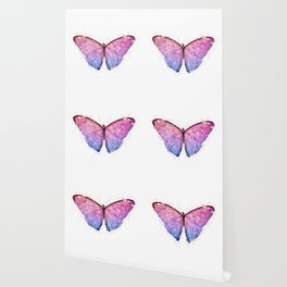 Pink And Blue Glitter Butterfly,Sparkle,Shiny,Luxury,Glam,Girly,Shine,Elegant, Wallpaper