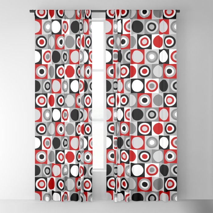 Mid Century Modern Color Blocks in Red, Gray, Black and White Apple Watch  Band by Elsys Art