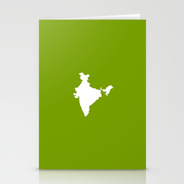 Shape of India 2 Stationery Cards