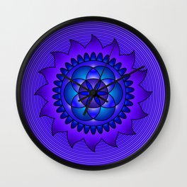 Hypnotic mandala Wall Clock