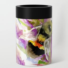 Bee and Flowers Can Cooler