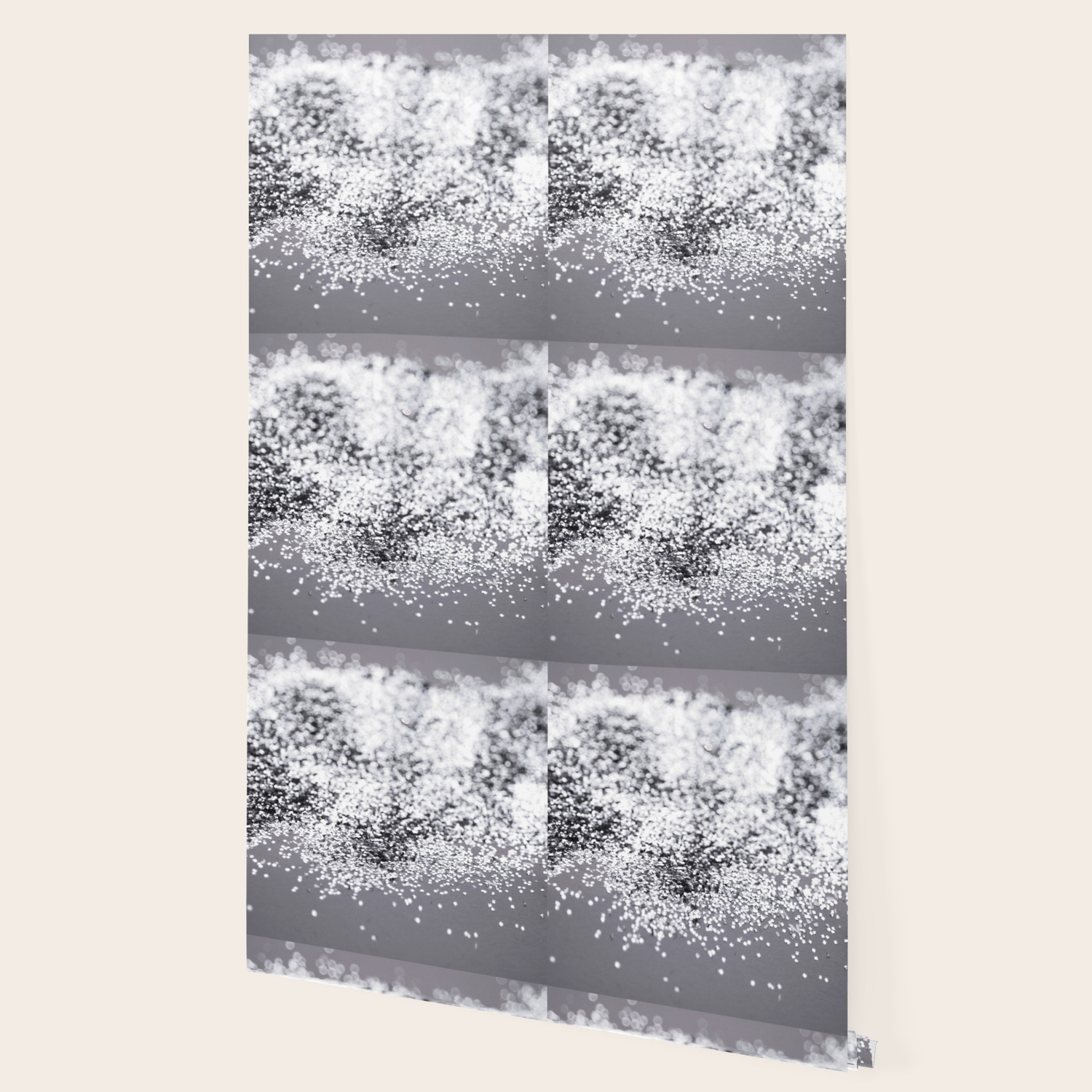 Sparkling Silver Lady Glitter 2 Decor Art Society6 Wallpaper
