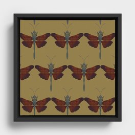 Dragonfly Pattern 1.0 Framed Canvas