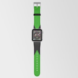 letter X (Black & Green) Apple Watch Band