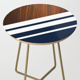Wooden Navy Side Table