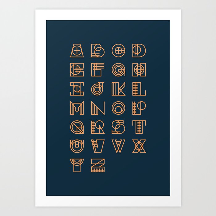 Alphabet 2 Art Print