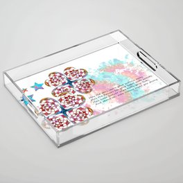 Comforting Art Healing Grief Silent Strength Acrylic Tray