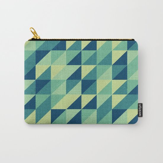 turquoise pattern Carry-All Pouch