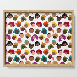 "Melanin Cuteness (The Boys and Girls)" Serving Tray