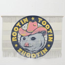Opossum Rootin Tootin Shootin Wall Hanging