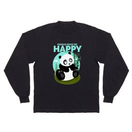 Pandas Make Me Happy Long Sleeve T-shirt