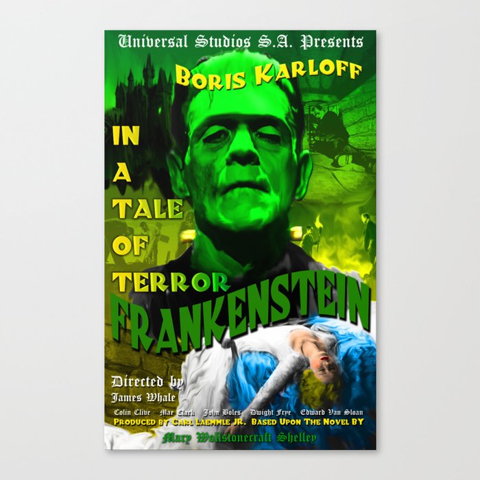 Frankenstein Movie Boris Karloff Canvas Print