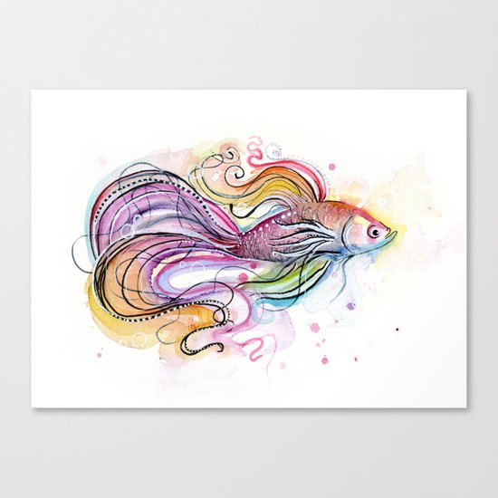 Betta Fish Canvas Print