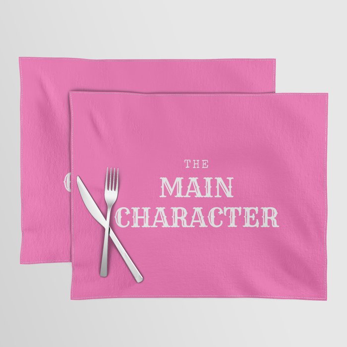 The Main Character Barbie Pink Placemat