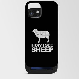 How I See Sheep Wool iPhone Card Case